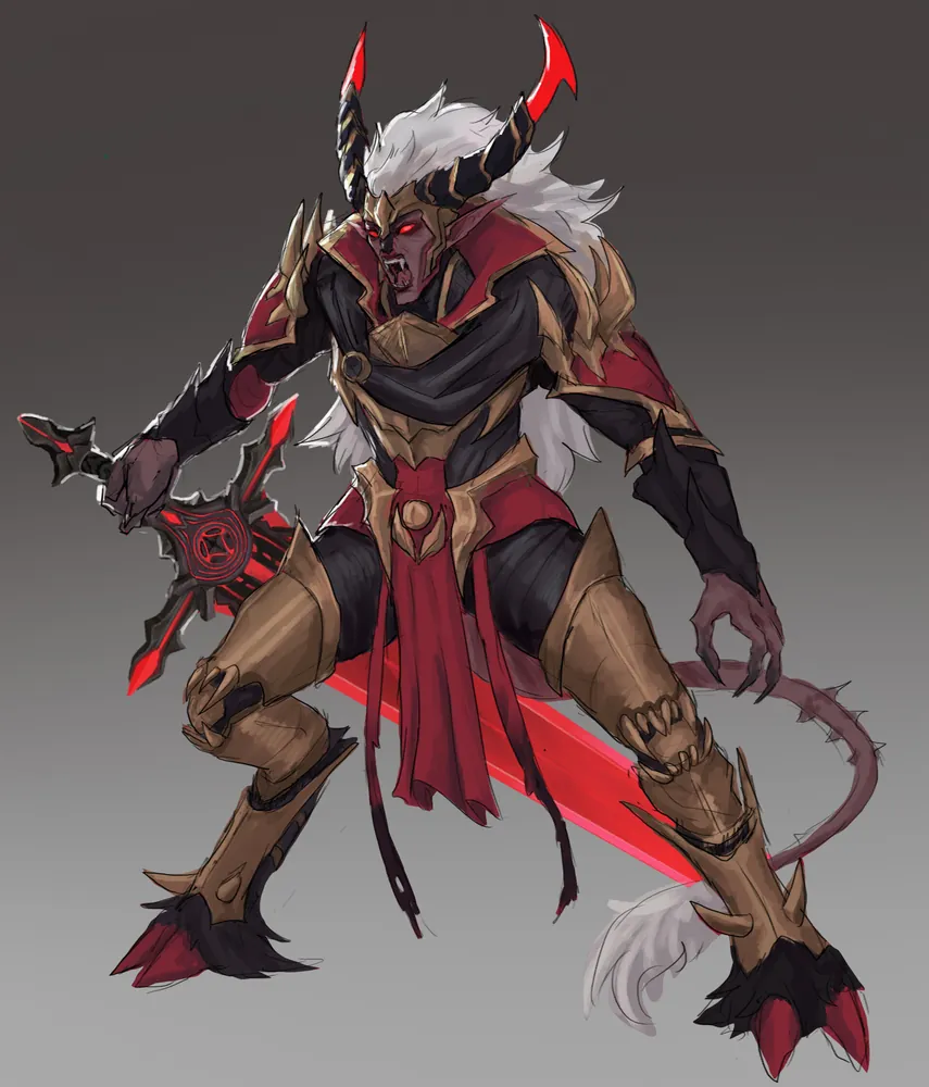 Darkchild vampire skin character design