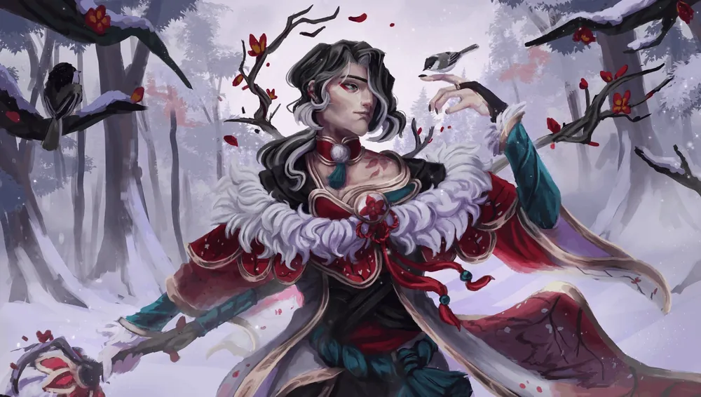 Petals of Spring Hwei fan concept
